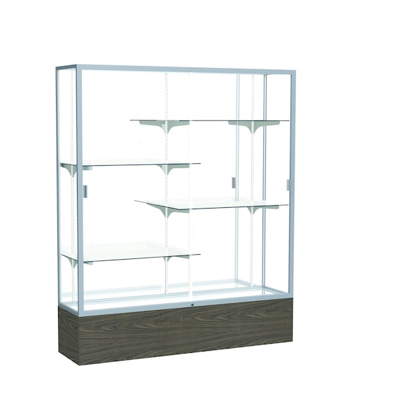 Ghent Floor Display Case 60x72x16, Mirror, Satin 2075MB-SN-WV - main